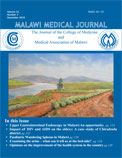 Sample cover of the Malawi Medical Journal