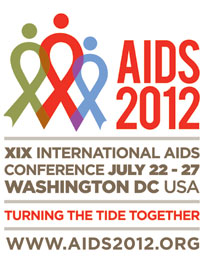 AIDS 2012 conference logo and information - www.aids2012.org
