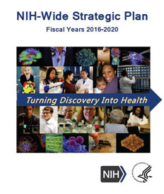 Cover of the NIH-wide strategic plan fiscal years 2016-2020