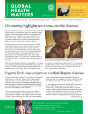Cover of September/October 2011 issue of Global Health Matters