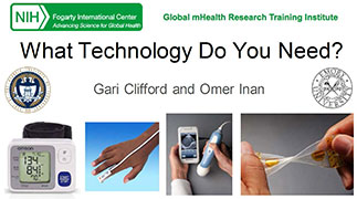sample slide titled What Technology Do You Need? with 4 mhealth images across the bottom