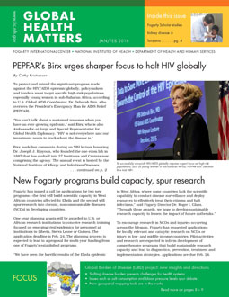 Cover of January February 2016 issue of Global Health Matters