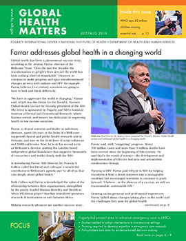 Cover of July August 2019 issue of Global Health Matters
