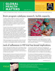 Cover of March April 2015 issue of Global Health Matters