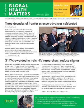 Cover of May June 2019 issue of Global Health Matters