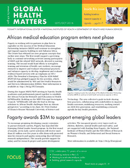 Cover of September October 2016 issue of Global Health Matters