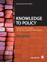 Cover of the book Knowledge to Policy: Making the Most of Development Research