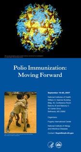 Poster from September 2007 meeting Polio Immunization: Moving Forward