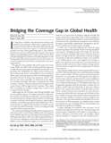 Cover of JAMA article Bridging the Coverage Gap in Global Health, Oct. 24, 2007